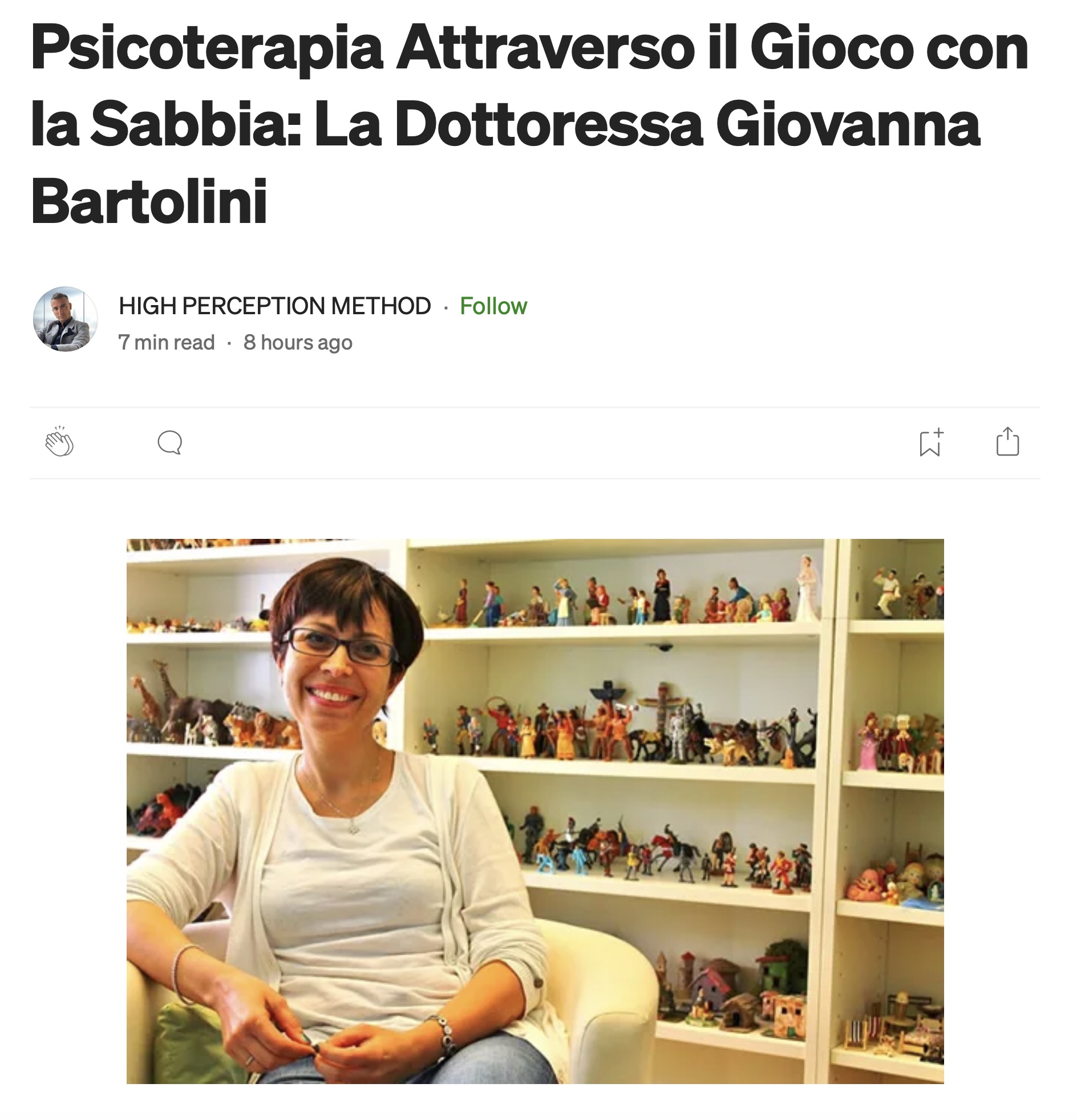 Psicoterapia Attraverso il Gioco con la Sabbia: La Dottoressa Giovanna Bartolini